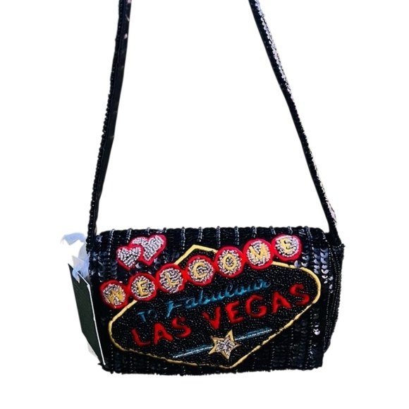 🔹from India To You🔹️Beaded & Sequined Bag – “Welcome to Fabulous Las Vegas” - Picture 5 of 12
